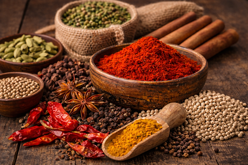 Quality Assured &mdash; premium spices in bowls